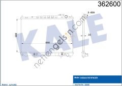 KALE 362600 MOTOR SU RADYATORU PATHFINDER 96>00 OTOMATIK (700X445X16)  NISSAN BİNEK MOTOR SU RADYATORU