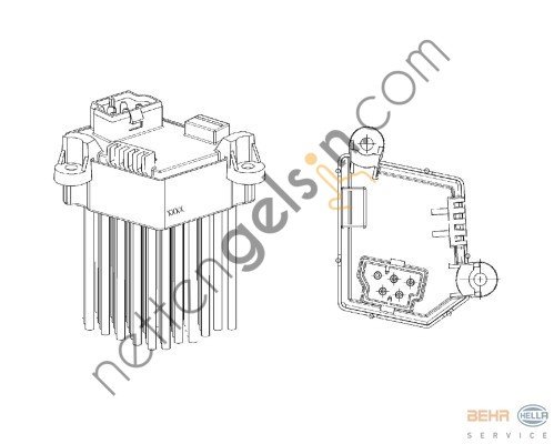 BEHR ABR33000S KLİMA ŞALTERİ E-46 &sol; E-39 &sol; VOGUE (ABR33000S) 64116920365 BMW