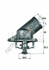 BEHRMAHLE TI22492 TERMOSTAT OPEL AST.G/H COR.B/C/D X12XE-XEP-X14XEP 6338028 OPEL