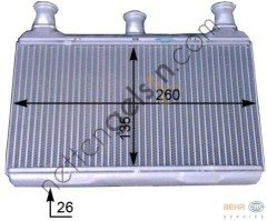 BEHR AH115000P KALORİFER RADYATÖRÜ E-60/61/63/64(AH115000P) 64116933922 BMW