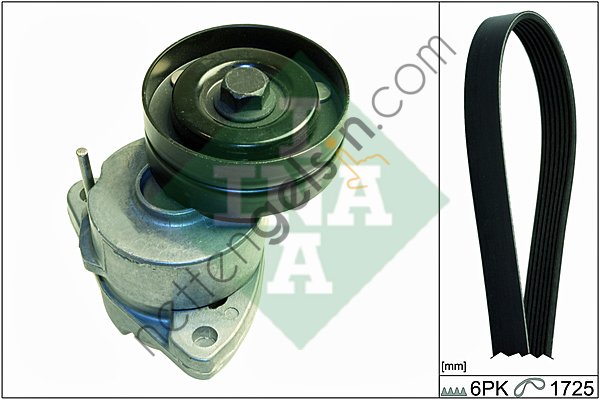 INA 529009510 V GERGI KAYIS SETI (ALTERNATOR) / XSARA XSARA PICASSO P406 YM P605 R P206 DIZEL VECTRA A ASTRA F  OPEL BİNEK V KAYIŞ GERGİ RULMANI
