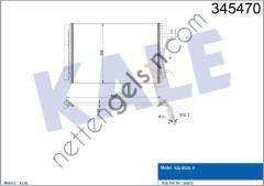 KALE 345470 KLIMA RADYATORU (KONDANSER) KOMPLE KIA SOUL 2014->  KIA BİNEK KLİMA RADYATÖRÜ