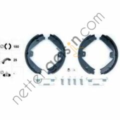 BRAXIS AC0131 EL FREN BALATASI MERCEDES W212 C218 C204 COUPE YAYLI 180×25  MERCEDES BİNEK FREN BALATASI