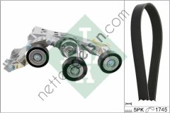 INA 529014810 KANALLI KAYIS SETI (KUTUKLU) A-CLASS W169 04>12 B-CLASS W245 05>11  MERCEDES BİNEK ALTERNATÖR GERGİ RULMANI