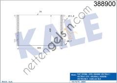 KALE 388900 KLIMA RADYATORU VECTRA C SIGNUM Y20DTH Y22DTR  OPEL BİNEK KLİMA RADYATÖRÜ
