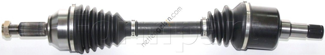 FORMPART 15380027/S AKS SOL KOMPLE MONDEO III 1,8 16V / 2,0 16V / 2,0TDCI / 2,5 V6 16V 00>07 (DIS FREZE: 27, IC FREZE: 26, UZUNLUK: 627,5MM, CONTA CAPI:57MM)  FORD BİNEK AKS MİLİ