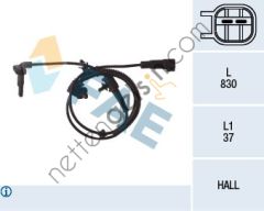 FAE FA:78109 ABS SENSÖRÜ OPEL INSIGNIA A 09> ARKA 1238438 OPEL
