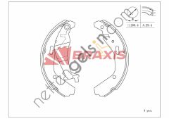 BRAXIS AC0169 KAMPANA BALATA AGILA A 00> 07 / JUSTY III 03> / IGNIS II 03>  OPEL BİNEK FREN BALATASI