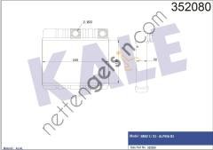 KALE 352080 KALORIFER RADYATORU BMW E46 98>05 E83 06>11  BMW BİNEK KALORİFER RADYATÖRÜ