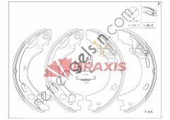BRAXIS AC0178 EL FREN BALATASI DISCOVERY III 04 > 09 DISCOVERY IV 09 > RANGE ROVER SPORT 05 > 13  LAND ROVER BİNEK FREN BALATASI
