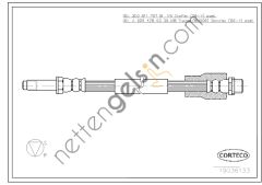 CORTECO 19036133 FREN HORTUMU ARKA SPR 906 515 CDI A9064280335 MERCEDES