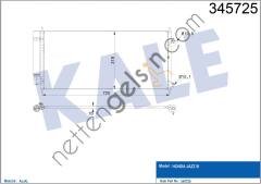 KALE 345725 KLIMA RADYATORU HONDA JAZZ 1.2 1.4 2008>  HONDA BİNEK KLİMA RADYATÖRÜ