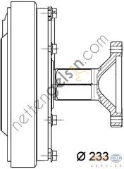 BEHR CFC15000P VİSKO GÖBEĞİ DAF 75 / 310 (CFC15000P) 1449678 DAF