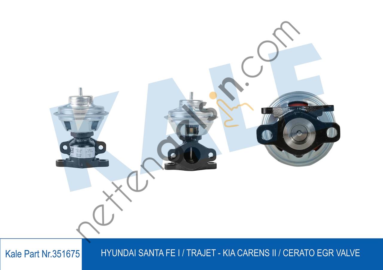 KALE 351675 EGR VALFI ACCENT GETZ 1,5 DIZEL 3 SILINDIR 2002 2005 SANTAFE 2,0 CRDI 2003 2006  HYUNDAI BİNEK EGR VALFİ