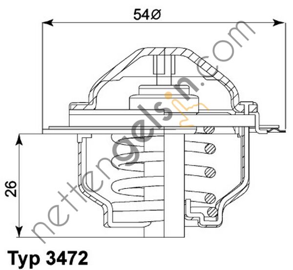 WAHLER E2858853447D9 TERMOSTAT-VW 2.0 TDİ GOLFVI,PASSAT,JETIII 347287D 03G121113 VW