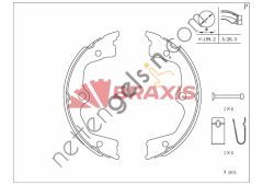 BRAXIS AC0184 EL FREN BALATASI ACCORD VIII 08> 12 ACCORD IX 12> LEGEND IV 06> 12  HONDA BİNEK FREN BALATASI
