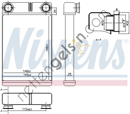 NISSENS 76515 KALORİFER RADYATÖRÜ OPEL MOKKA/AVEO T300/TRAX 95018021 OPEL