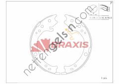 BRAXIS AC0187 EL FREN BALATASI CR-V II 01 > 07 CR-V IV 12 >  HONDA BİNEK FREN BALATASI