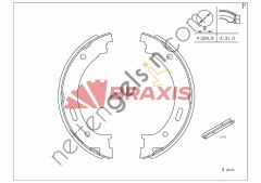 BRAXIS AC0188 EL FREN BALATASI CHEROKEE 01 > 08 COMMANDER 05 > 10 GRAND CHEROKEE III 04 > 10  JEEP BİNEK FREN BALATASI