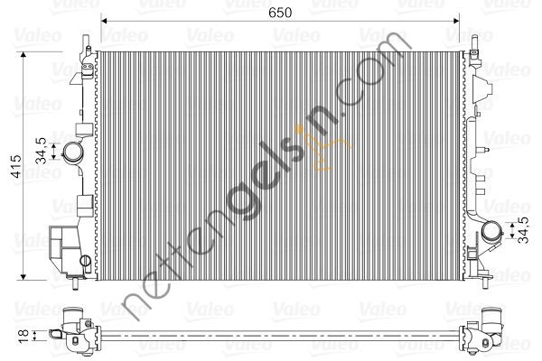 VALEO 734982 MOTOR RADYATORU VECTRA C 1,6  OPEL BİNEK MOTOR SU RADYATORU