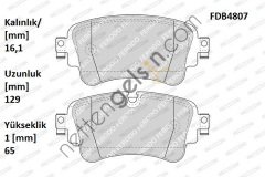 FERODO FDB4807 ARKA FREN BALATASI AUDI A4 15> A5 16> Q5 15> Q7 15>   VW-AUDI-SEAT-SKODA BİNEK FREN BALATASI
