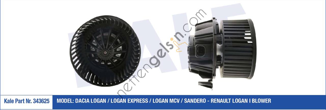 KALE 343625 KALORIFER MOTORU LOGAN SANDERO 1,5DCI  DACIA BİNEK KALORİFER MOTORU