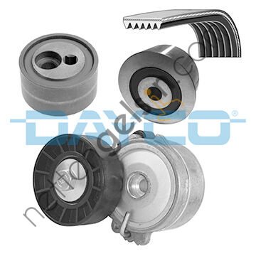 DAYCO KPV051 ALTERNATOR V KAYISI KITI PARTNER II 406 EXPERT BERLINGO II EXPERT XSARA PICASSO DW10TD 2.0HDI 8V KLIMASIZ  PEUGEOT-CITROEN BİNEK V KAYIS GERGI SETI