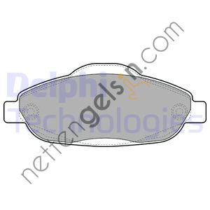 DELPHI LP2070 ON FREN BALATASI P308 P3008 1,4 16V / 1,6 16V / 1,6HDI 09 / 07>  PEUGEOT-CITROEN BİNEK FREN BALATASI