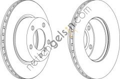 FERODO DDF1229 FREN DISKI ON HAVALI BMW E81 E82 E87 E88 E90  BMW BİNEK FREN DİSKİ