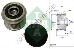 INA 535021610 ALTERNATÖR RULMANLI KASNAK HYUNDAI IX35 SANTAFE 2010->  HYUNDAI BİNEK ALTERNATÖR KASNAĞI