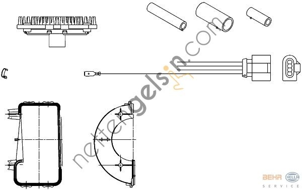 BEHR ABR23000P KALORİFER REGULATÖRÜ TAM TAK. VOLVO FH(ABR23000P) 20853484 VOLVO