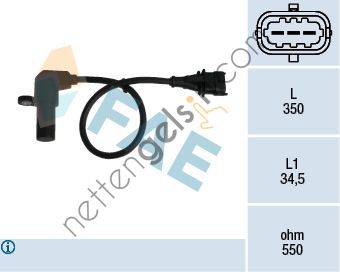 FAE FA:79069 KRANK DEVİR SENSÖRÜ VECTRA B/ASTRA G X16XEL-X18XE1 6238459 OPEL