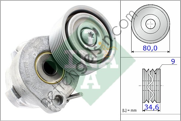 INA 531060530 V KAYIS GERGI RULMANI KUTUKLU MERCEDES CITARO-CONECTO-SETRA OM457  MERCEDES AĞIR VASITA ALTERNATÖR GERGİ RULMANI