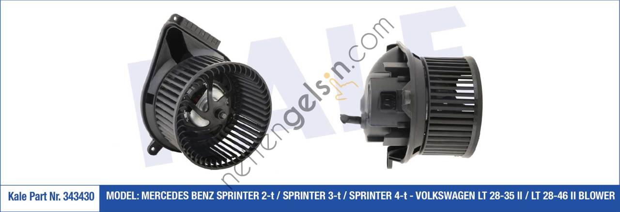 KALE 343430 KALORIFER MOTORU SPRINTER 901 902 903 904 905 96>06 LT 28 35 46 96>06  VW-AUDI-SEAT-SKODA BİNEK KALORİFER MOTORU