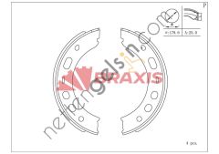 BRAXIS AC0205 EL FREN BALATASI BOXSTER 96> CAYMAN 06> 911 88> 924 78> 88 928 85> 95 944 85> 91  VW-AUDI-SEAT-SKODA BİNEK FREN BALATASI