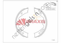 BRAXIS AC0208 EL FREN BALATASI 911 06> 12  VW-AUDI-SEAT-SKODA BİNEK FREN BALATASI